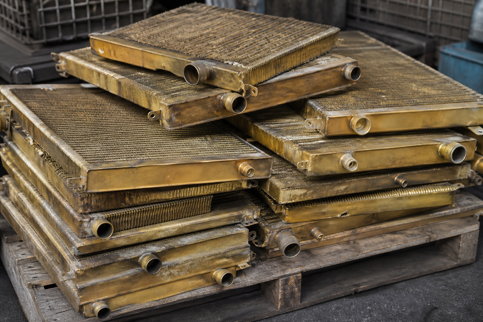 Yellow brass radiators ISRI HONEY in Bucuresti